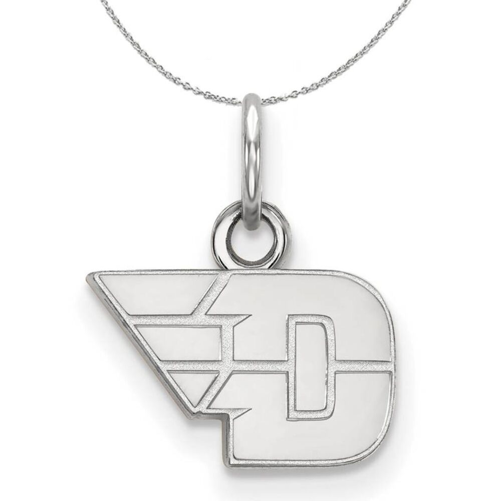 Sterling Silver U. of Dayton XS (Tiny) Necklace - 24 Inch